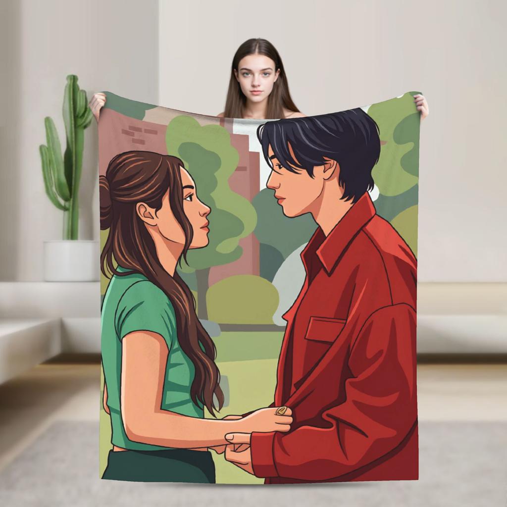 Xo Kitty Poster Blankets Adults Flannel Bedding Throws For Bedroom Super Soft Custom Quality Bedspread Gift