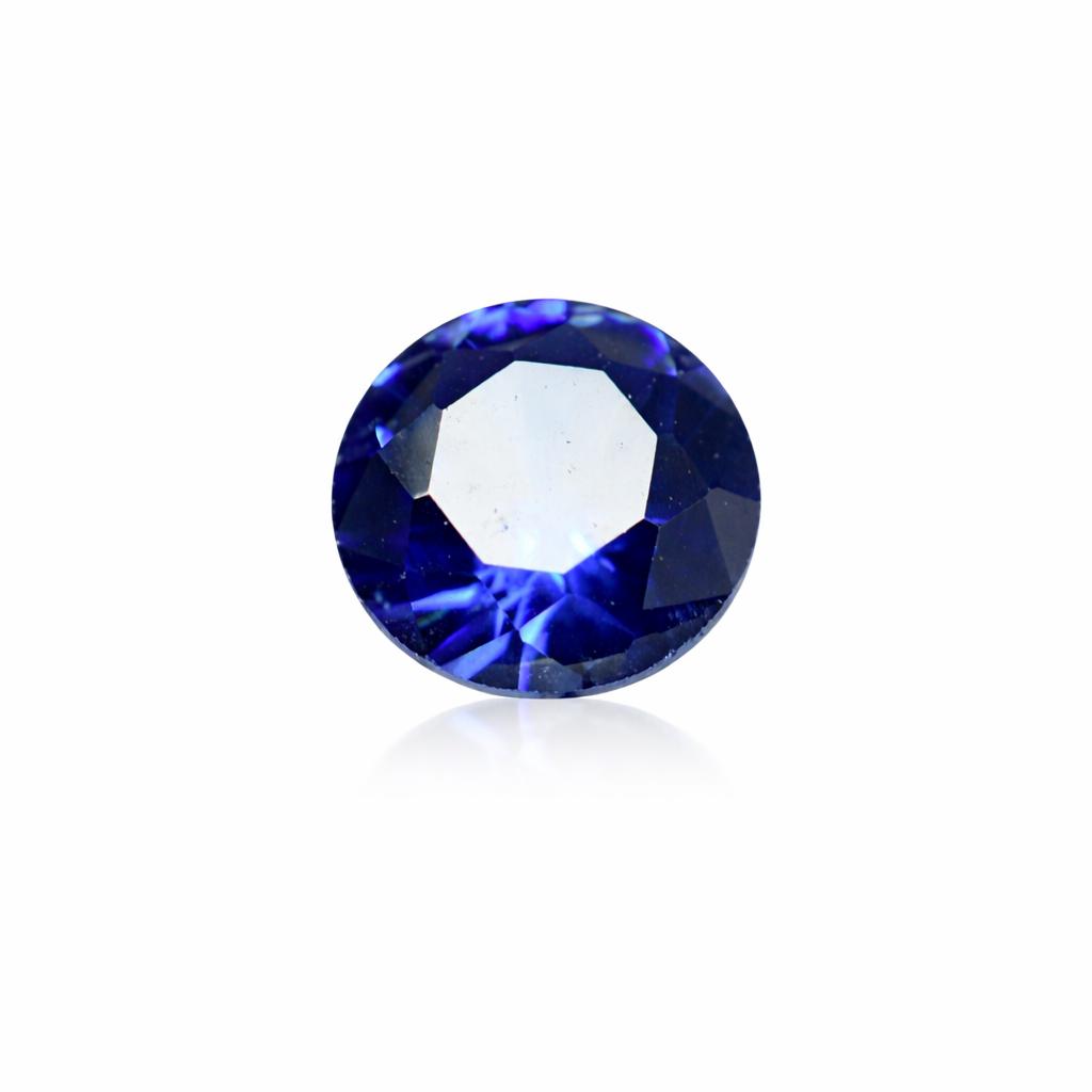 Natural Blue Sapphire Loose Gemstone 16 Pcs 5x5 Mm Lot Round September Birthstone for Jewelry Making