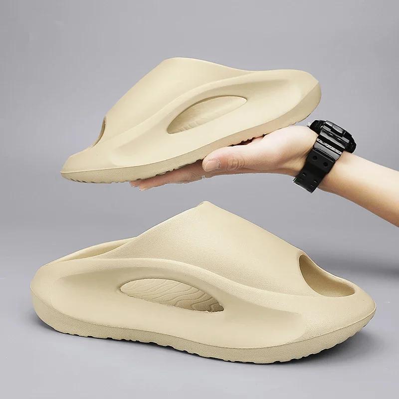 Fashion Men Slippers Summer EVA Soft-soled Platform Slides Unisex Sneaker Sandals Casual Beach Shoes Women Indoor Outdoor Big Size
