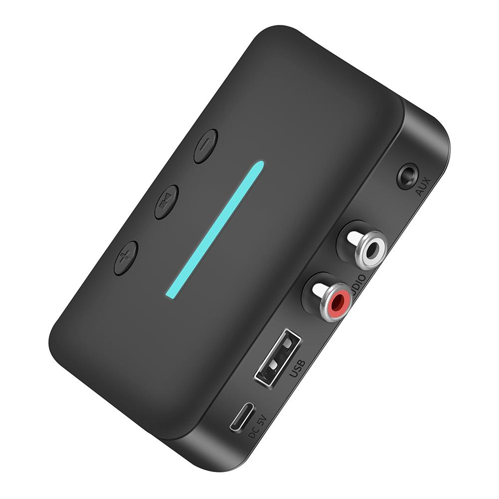 

T88 5.3 Сумісний з Bluetooth Аудіоадаптер-приймач NFC Бездротовий Сумісний з Bluetooth Подовжувач 3,5 мм AUX Динамік As Shown A