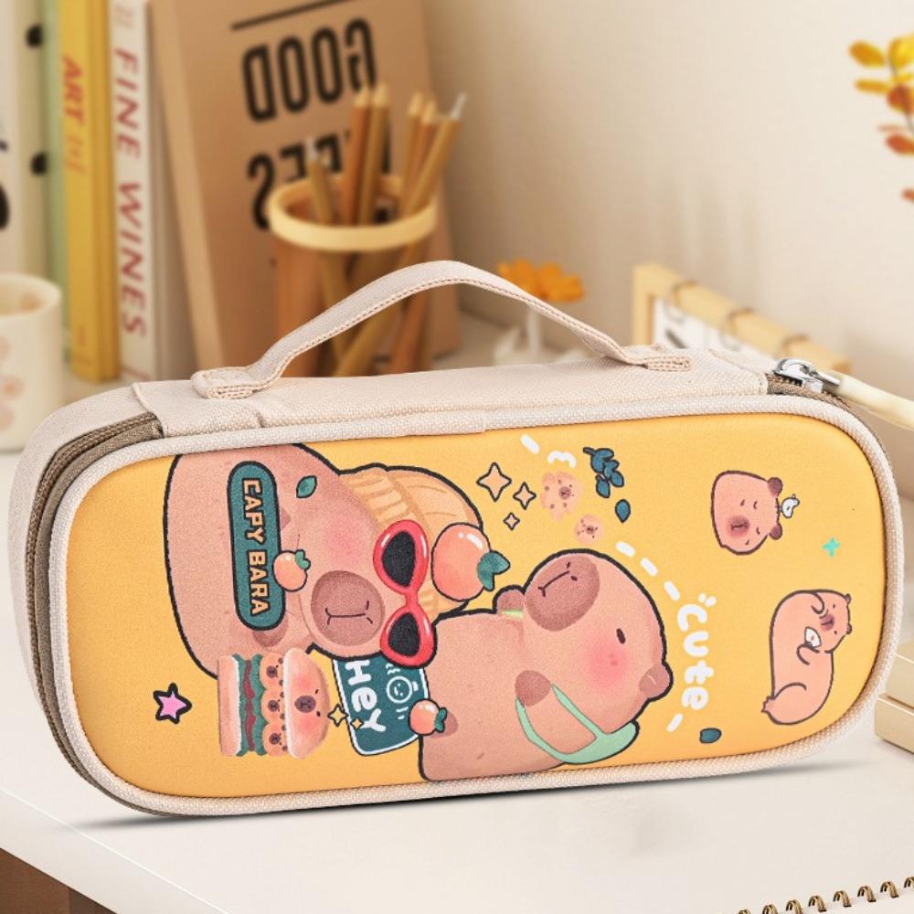 

Холщовая сумка-карандаш Capybara пеналы для карандашей мультяшный чехол для ручки Capybara канцелярская сумка для офиса Style 12