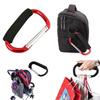 2Pcs D-Ring Baby Stroller Hook Sponge Handle Carriage Hanger Shopping Bag Clip Hooks  for Outdoor