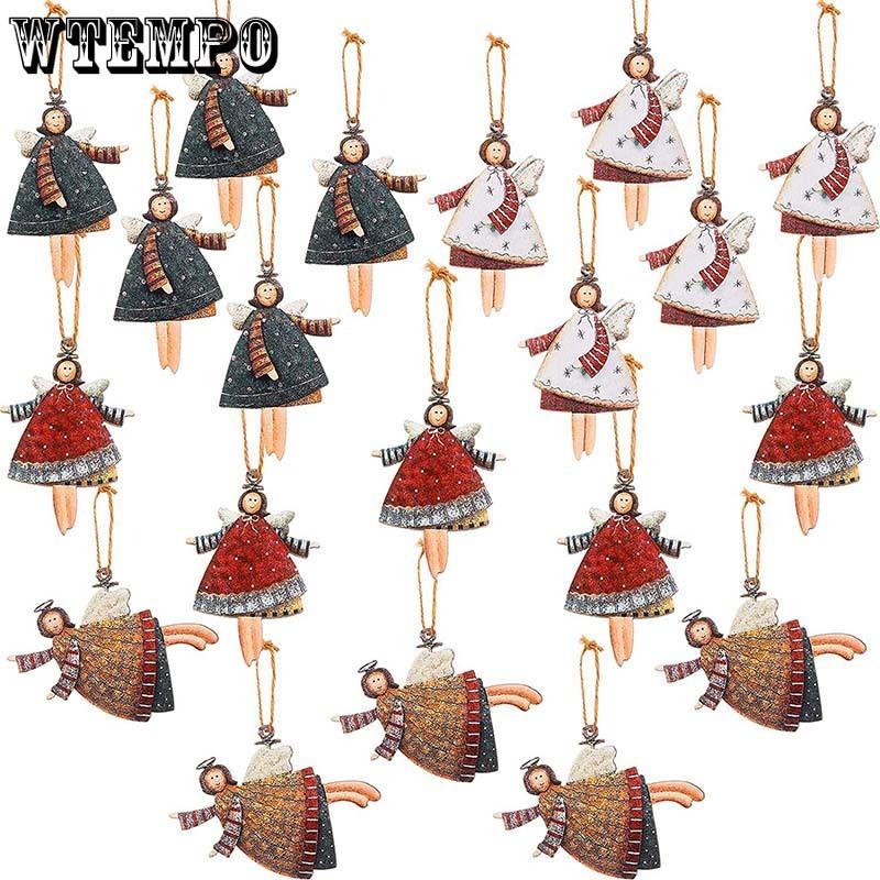 WTEMPO Christmas Dancing Angel Decor Doll Pendants Christmas Tree Hanging Ornaments Indoor & Outdoor Holiday Decoration Christmas Party Decoration