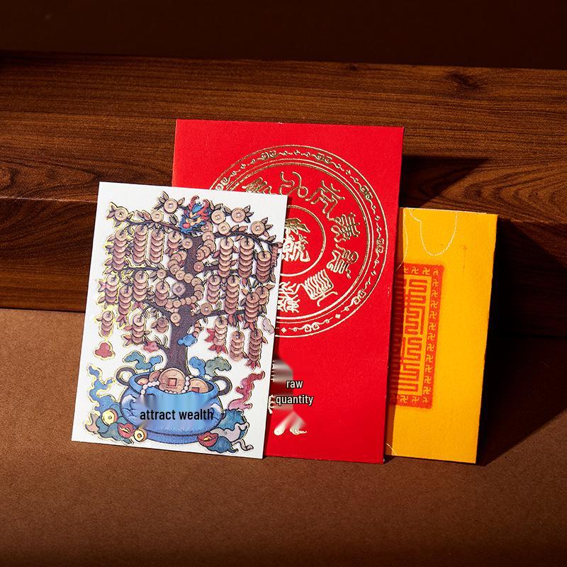 Xiaohongshu Money Tree Phone Sticker: Taoist Talisman for Attracting Wealth and Good Fortune