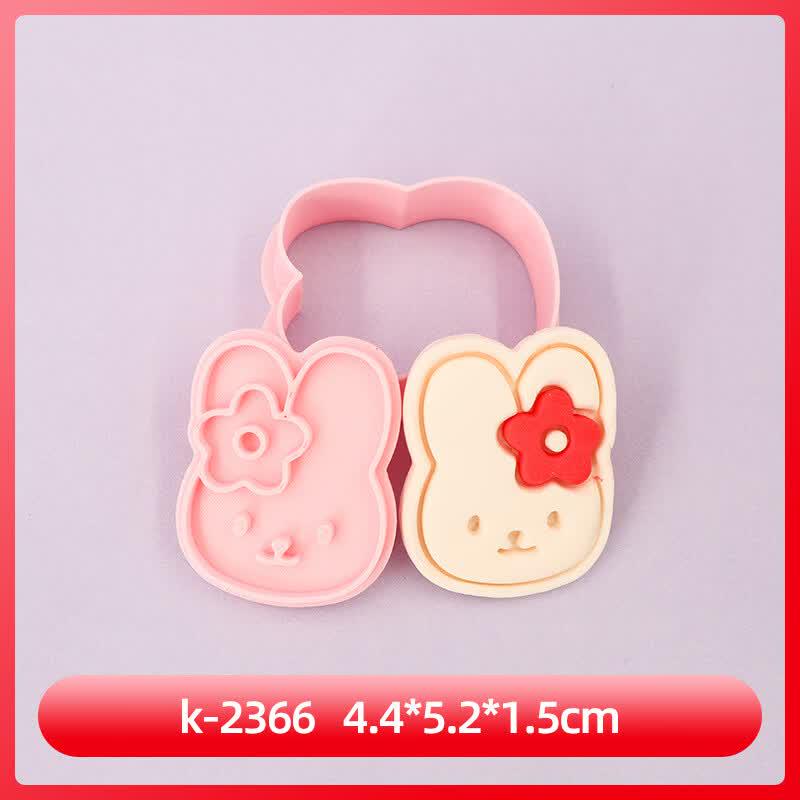 Hello Kitty & Heart Cookie Molds Set