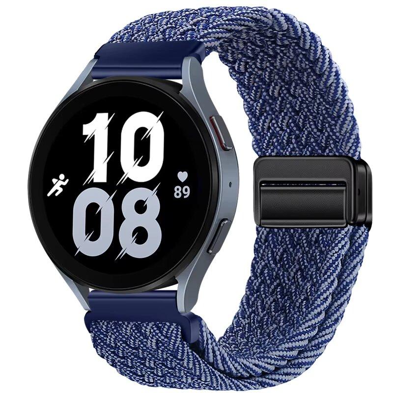 Weaves Nylon Loop Strap For Samsung Galaxy Watch8 40 44mm Magnetic Wristband For Galaxy Watch 8 Classic 46mm Band Sport Bracelet