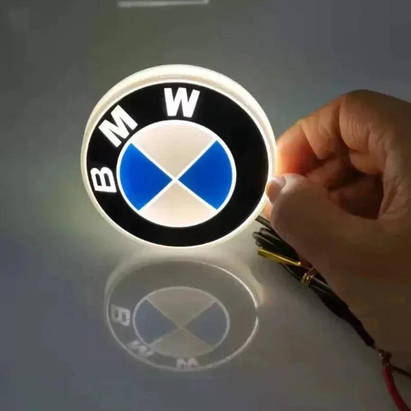 Emblema LED Iluminado de Color Único Estático de 82 mm Luz Roja Azul Blanca Delantero Trasero Insignia Brillante Apto para BMW F10 E60 E61 E87 E90 E93 F3