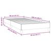 Bed Frame Without Mattress Dark Green 80 X 220 Cm Velvet