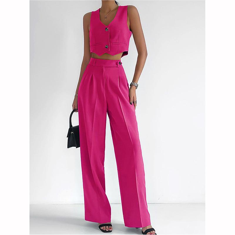 Fashion Casual Vest Suit Women's Blazer Sets