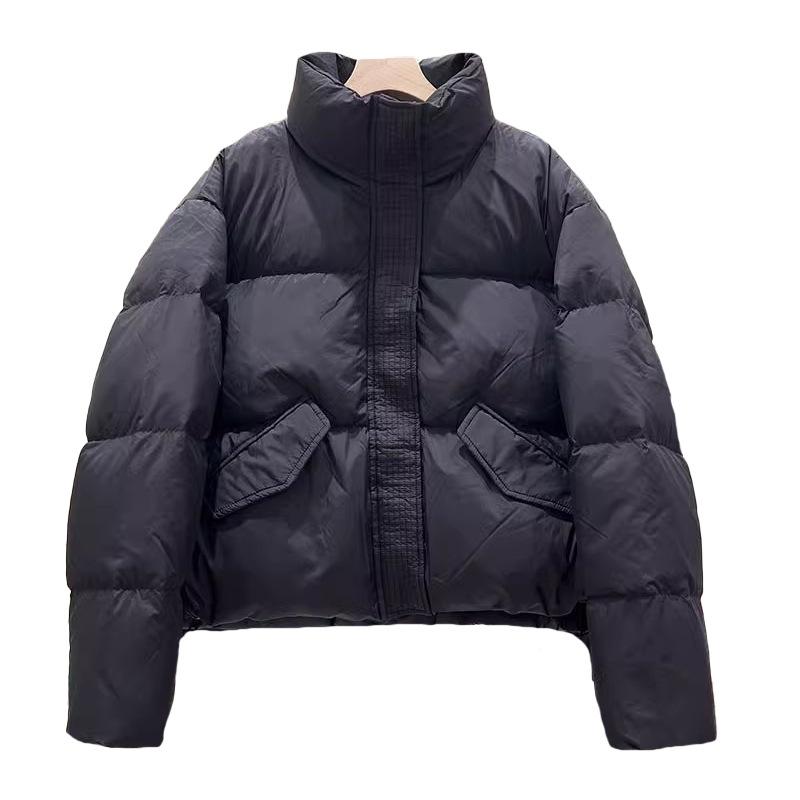 Foreign Fashion White Duck Down Short Down Jacket Women's Winter New Stand-up Collar Warm Small Coat Tide