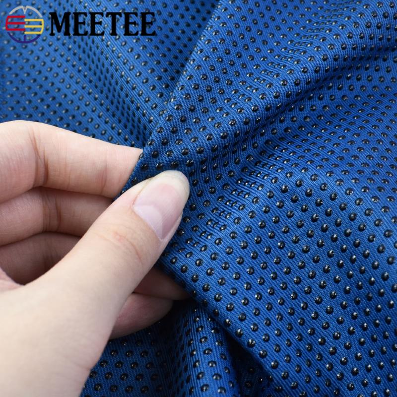 Meetee 50/100*150cm Non-slip Fabric with Anti Slip Adhesive Dots Seat Cushions Carpets Bed Sheets DIY Sewing Fabrics Accessories
