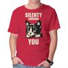 Unisex Crew Neck T-Shirt Silently Cursing You Graphic Short Sleeve Casual Tee