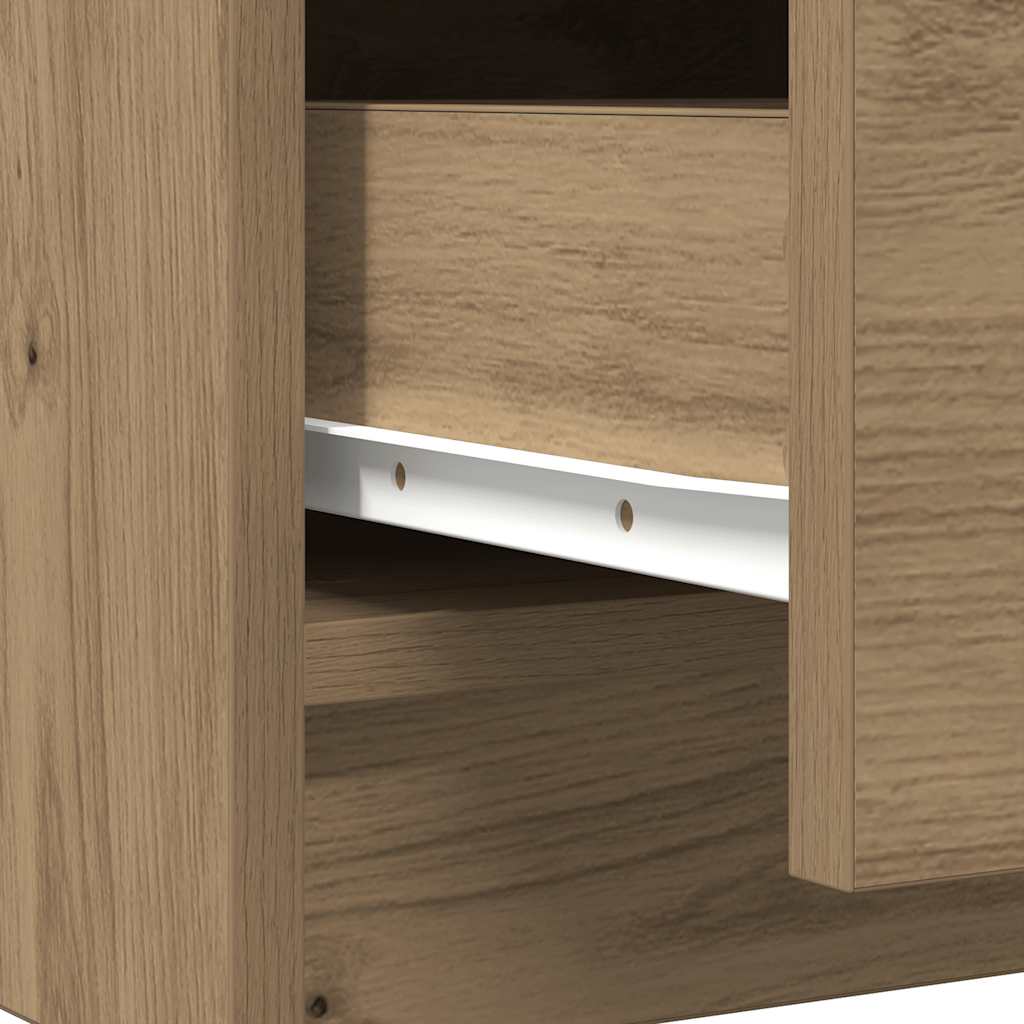 Sideboard with Drawers Artisan Oak 71 x 35 x 84 cm Engineered Wood
