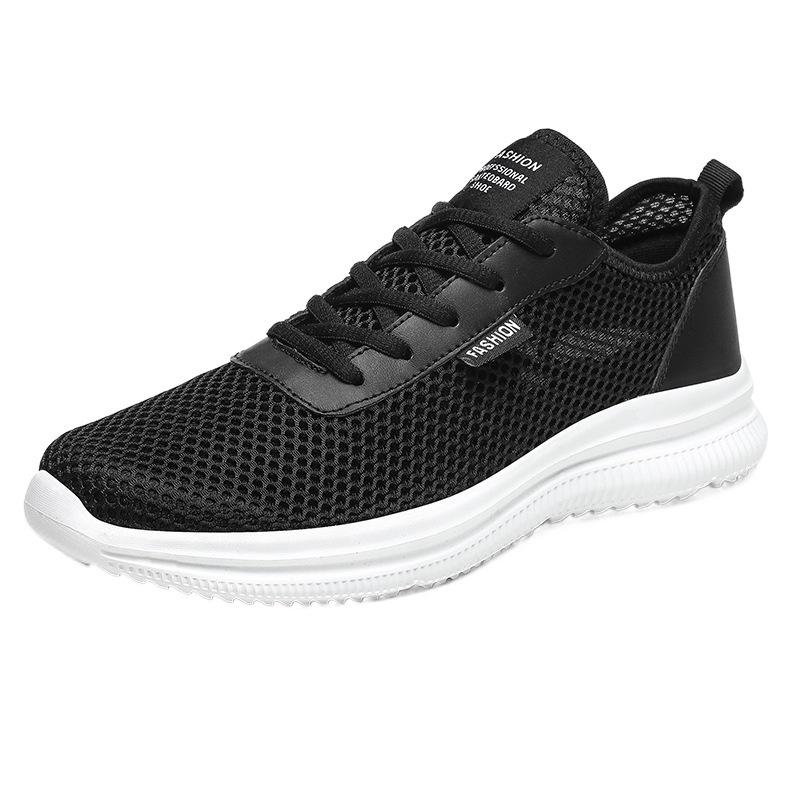 Summer Large Size Men's Shoes Lightweight Breathable Sports Shoes Hollow Mesh Running Shoes Casual Mesh Shoes Outdoor Walking Shoes