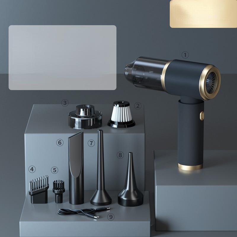 

Циклонный фильтр, аккумуляторная батарея для машин, аксессуары, ручной мощный беспроводной автомобильный пылесос, мини-автомойка для автомобиля 106 чёрный