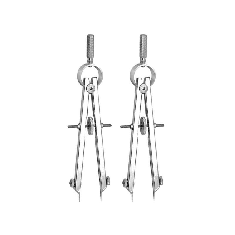 

Многофункциональные компасы Инструменты для рисования Пружинная диаграмма Линейка для планирования Штангенциркуль Распорка Точный измеритель Кожаный инструмент 2pcs