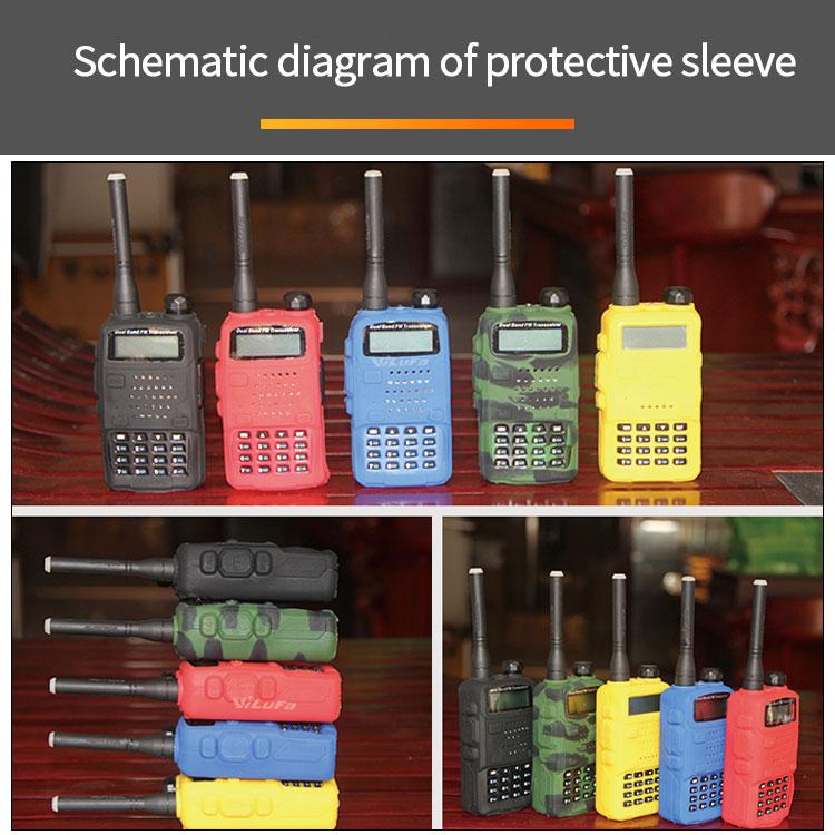Silicone Rubber Cover Bumper BAOFENG UV-5R Case For Two Way Radio F8+ UV 5R UV-5RE DM-5R Walkie Talkie UV5R Accessories