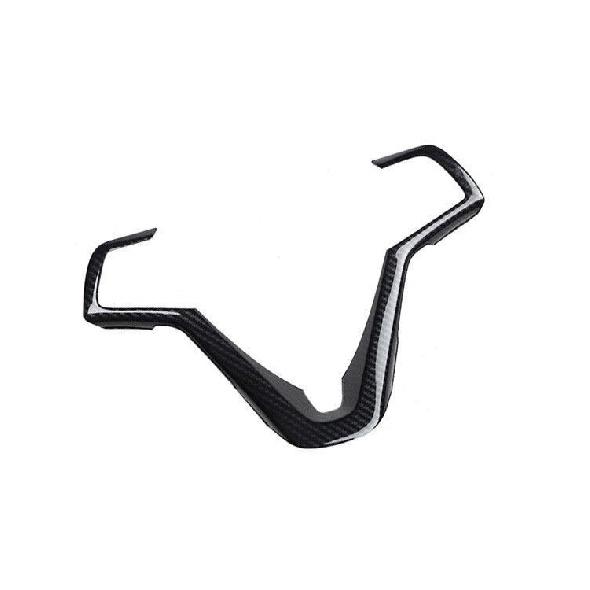 Steering Wheel Cover Decor Trim 1PCS For Hyundai Veloster 2011-2016 Carbon Fiber