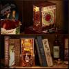 MiniCity DIY Book Nook Kit 3D Miniature House with LED Decoration for Teens and Adults