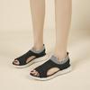 Women's Summer Flat Lightweight Sports-Style Sandals, Simple Comfortable Footwear, Available In Large Sizes.