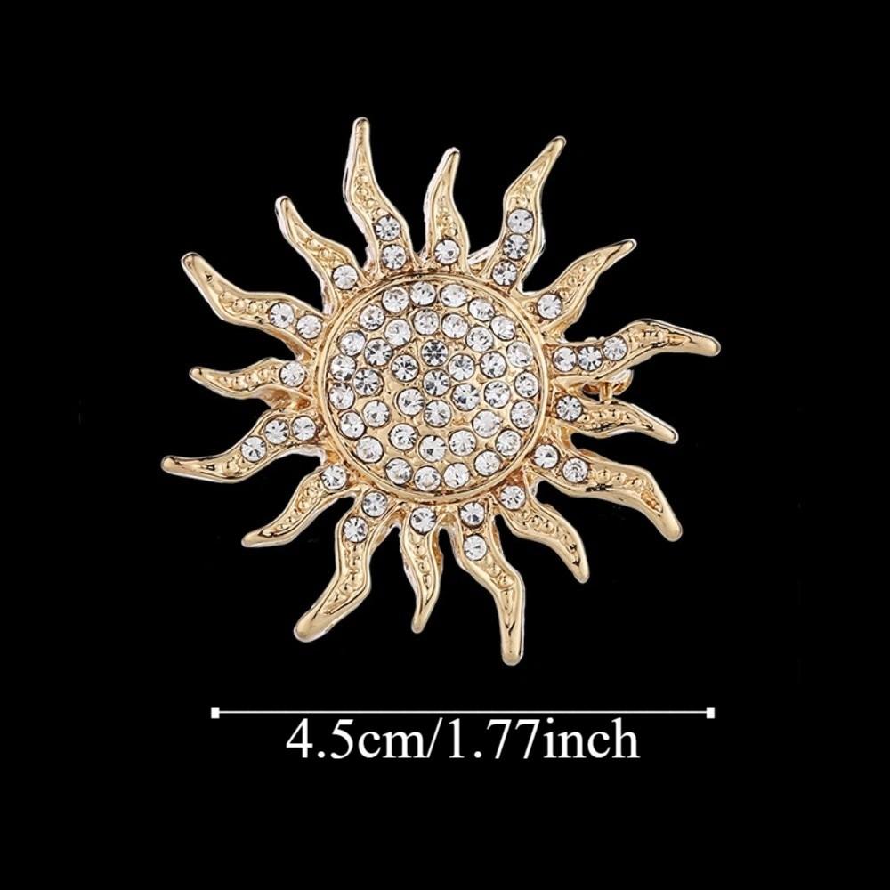 Sunflower Suit Lapel Pin Metal Men Brooch Vintage Fashion Suit Collar Pin  Collar Decoration