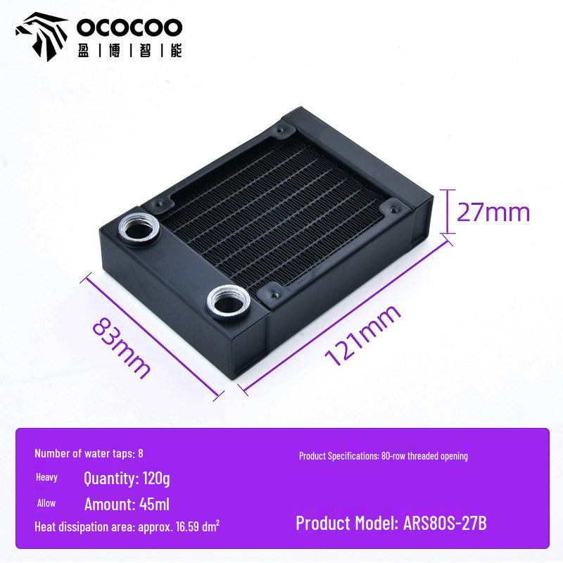 Aluminum Water Cooling Radiator for Desktop PCs - Available in 80, 120, 240, 360, 480 Sizes