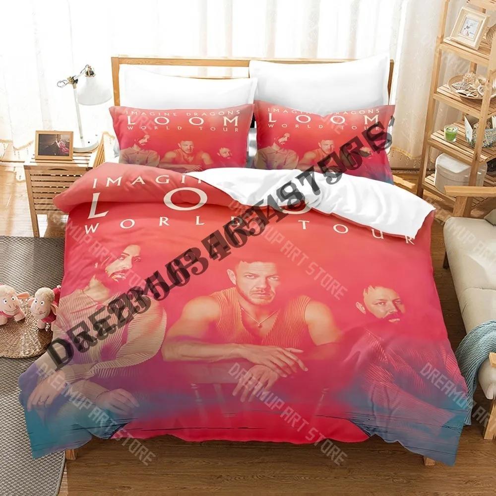 3D Print Imagine Dragons Loom Tour Bedding Set Single Twin Full Queen King Size Bed Set Adult Kid Bedroom Duvetcover Sets