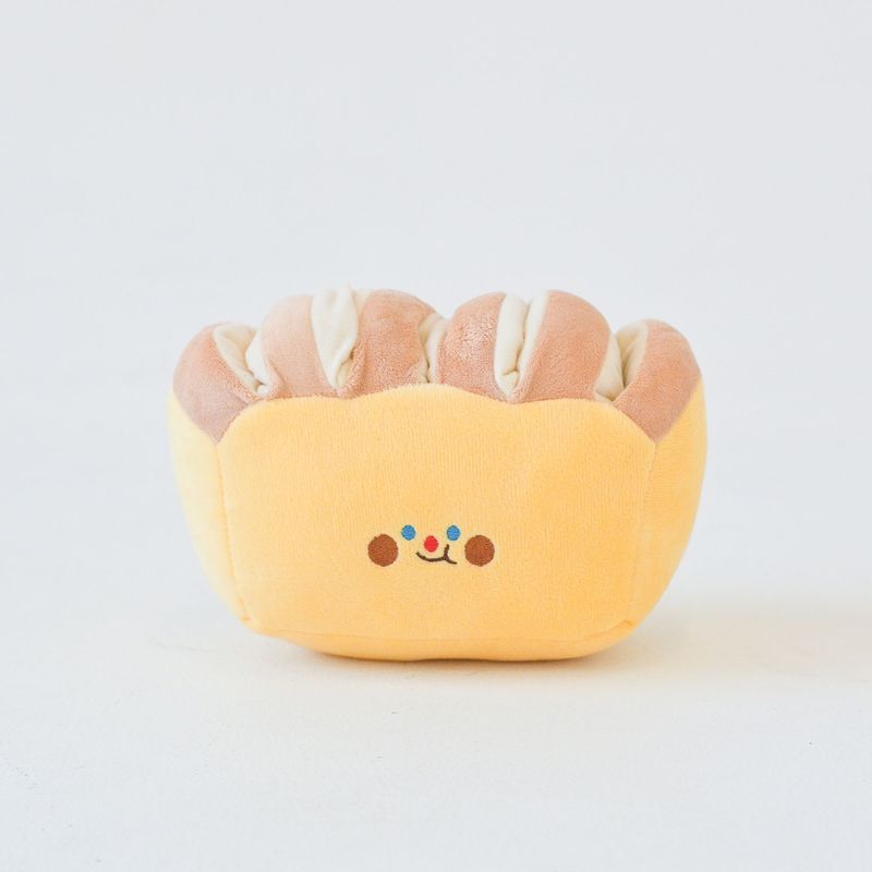 

Pet Dog Plush Sound Toast Rich Capacity Toy Accompany Bite-Resistant Molar Puzzle Hide Food Self-Hi Pet Supplies Picture Color