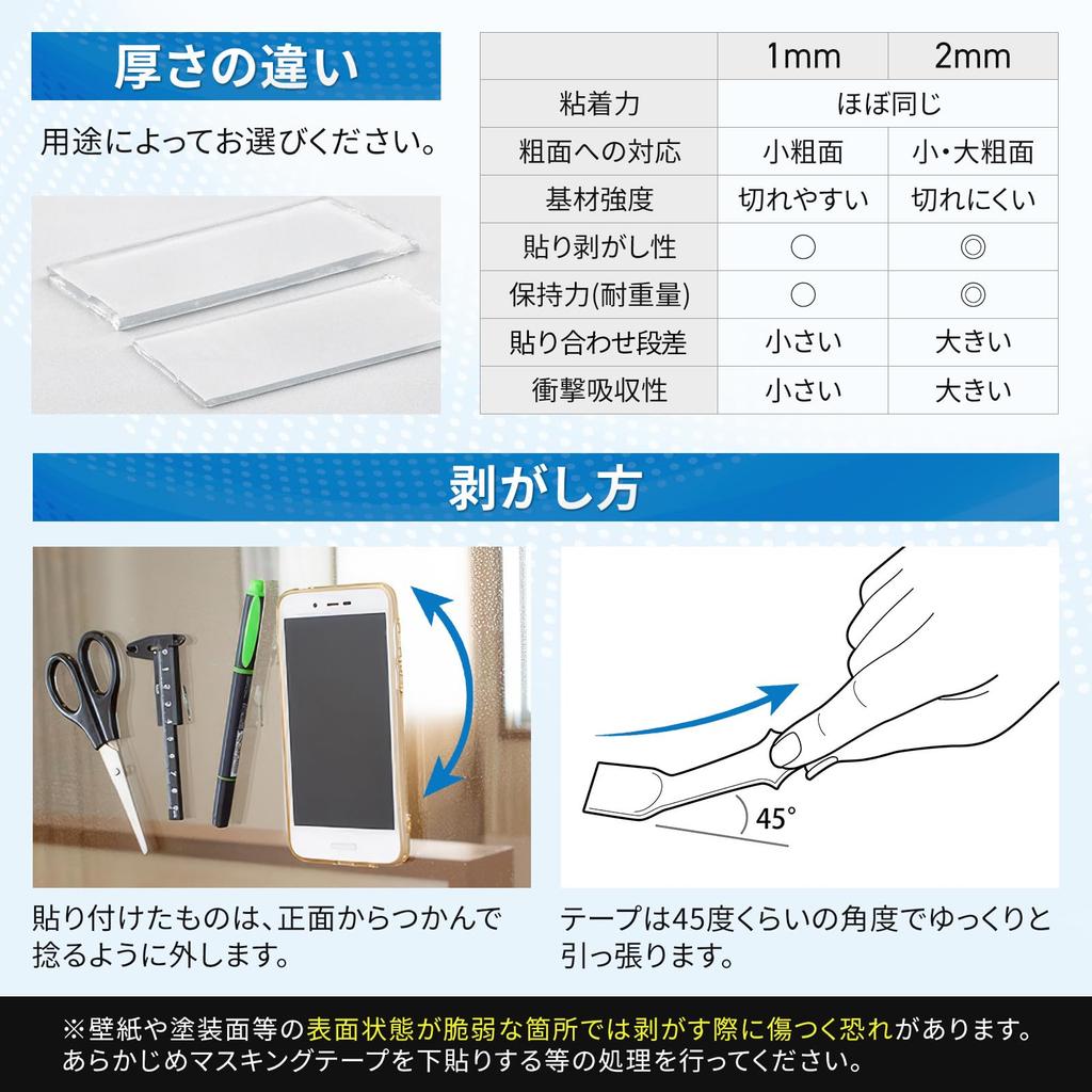 Plandoi Double-Sided Tape, Ultra Strong, Ultra , Thickness 0.04 Inches (1 Mm) X Width