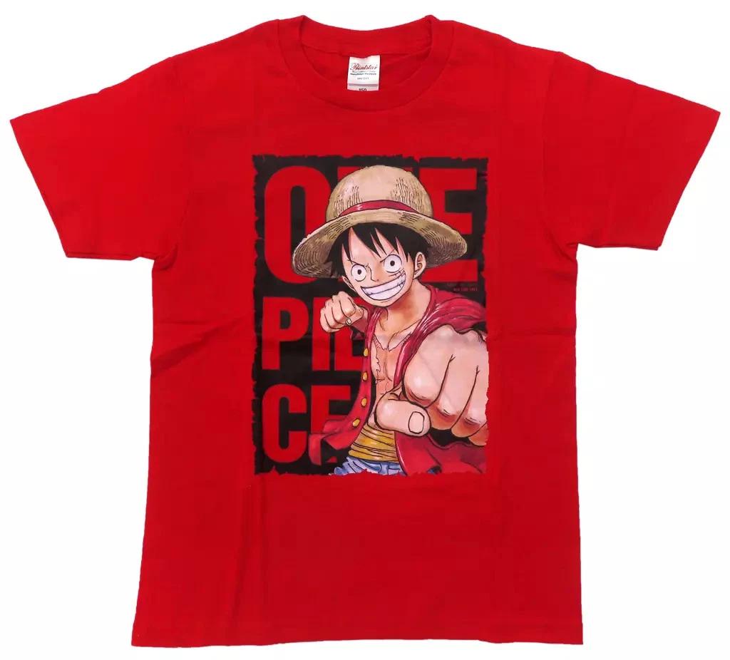 Monkey D. Luffy (Fist) T-shirt Red One Piece 150cm 4XL