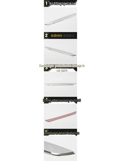 17 CRV Rear Trim Bright Strip: Tailgate Trunk Anti-Scratch Sticker