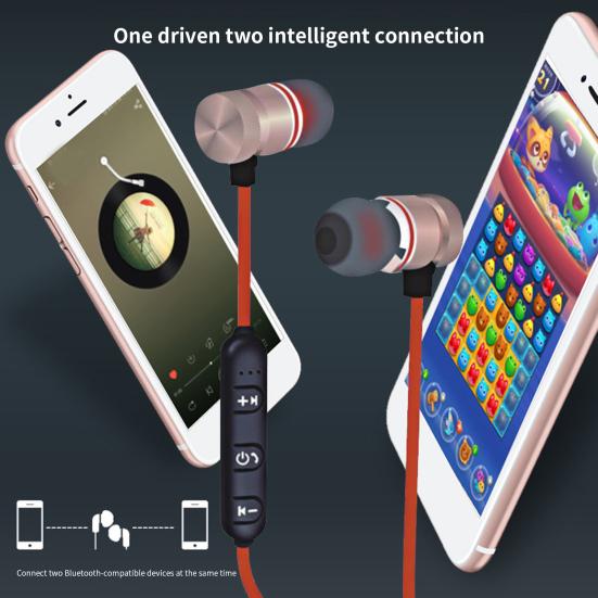 1 Set XT11 Bluetooth-compatible 4.2 Intelligent Wireless Earbud Noise Reduction Heavy Bass Magnetic