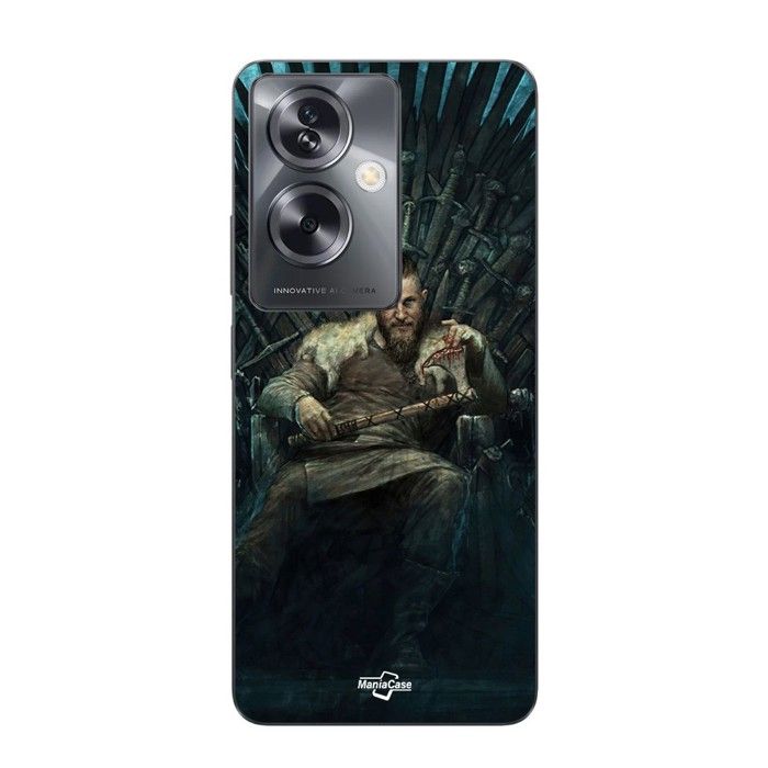 Coque de téléphone - MANIACASE - Oppo A79 5G - Silicone TPU - Noir - Vikings Game of Thrones