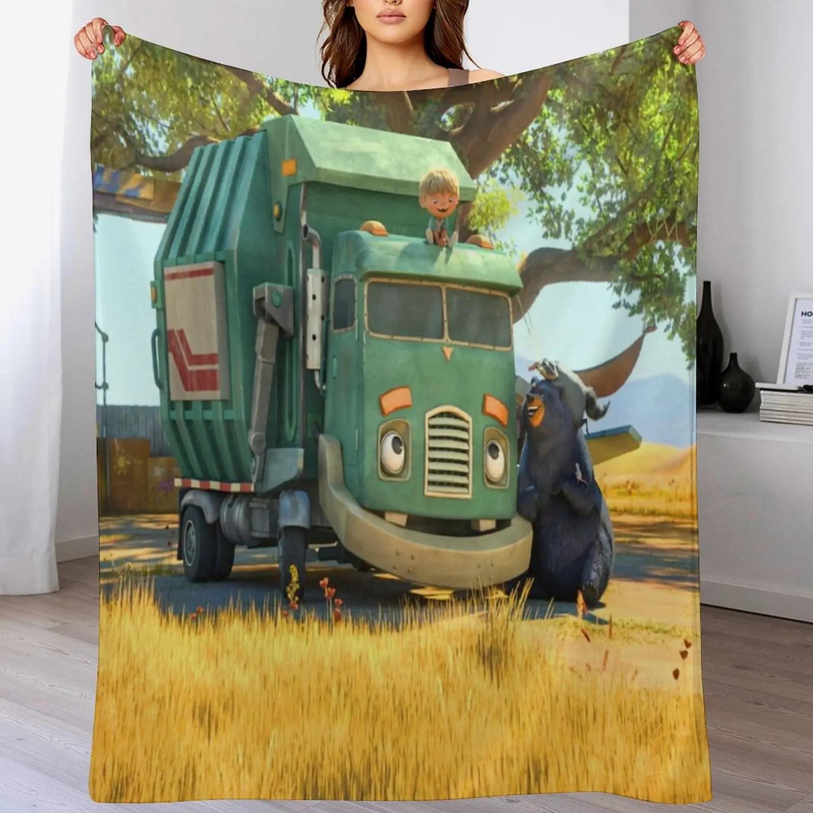 

Funny Trash Truck gift for fans trash truck netflix Throw Blanket Soft Weighted Thermals For Travel Nap Blankets 30x40in