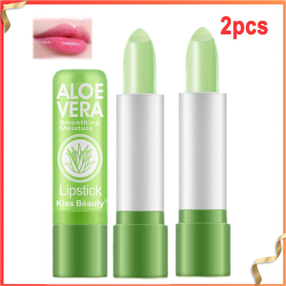 Aloe Vera Color-changing Lipstick Enduring, Deeply Hydrating, Temperature-activated Lip Balm, Fade-resistant Nourishing Lip Care
