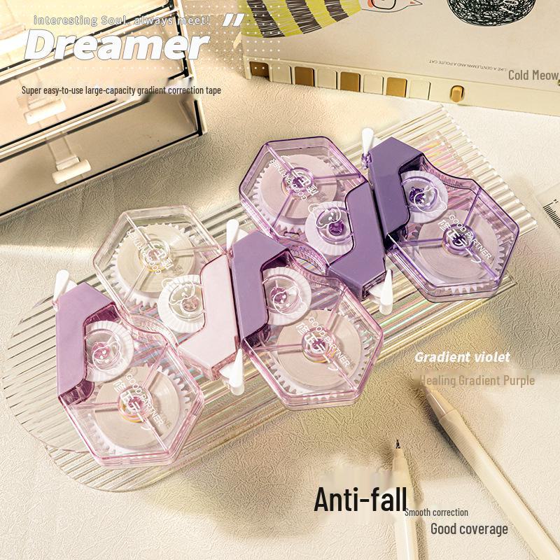 High-Quality Silent Correction Tape for Students - Large Capacity, Non-Refillable Box by Morning Light