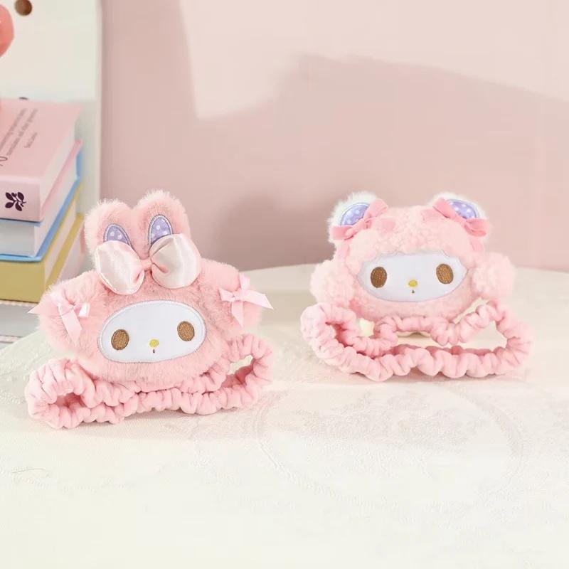 Carton My Melody Car Rearview Mirror Cover Cartoon Doll Cute Auto Interior Rearview Mirror Case Decor Accessories Women