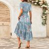 Women's Flowy Dresses Women's Summer Dresses Casual Short Sleeve Maxi Dresses Formal Maxi Dresses