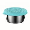 50/70ML Stainless Steel Sauce Cup with Silicone Lid - Leak-Proof Seasoning and Dipping Container