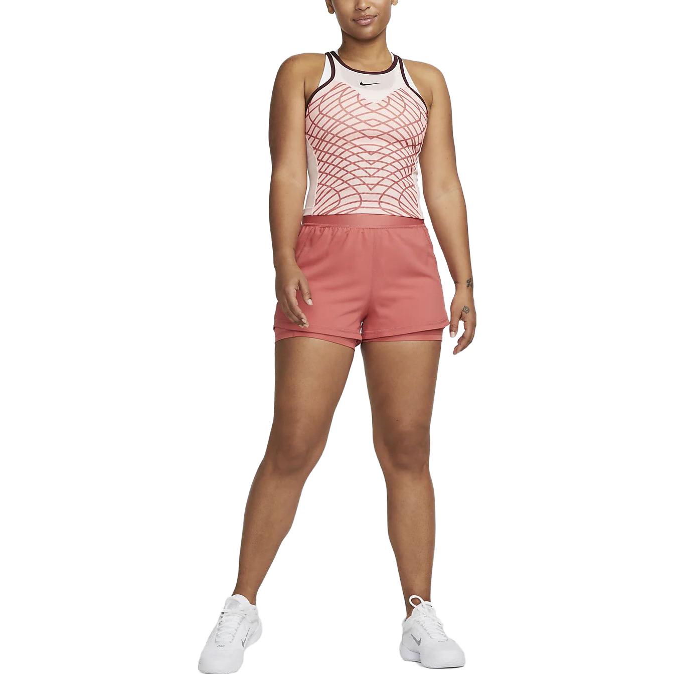 Женская спортивная майка Nike Court Dri-FIT Slam в полоску — фото 3