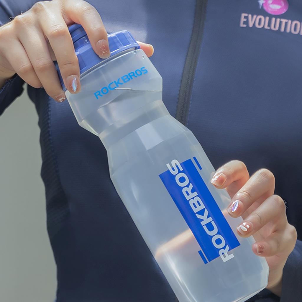 Bidon Rowerowy Butelka 750 Ml - Przezroczysto Niebieska