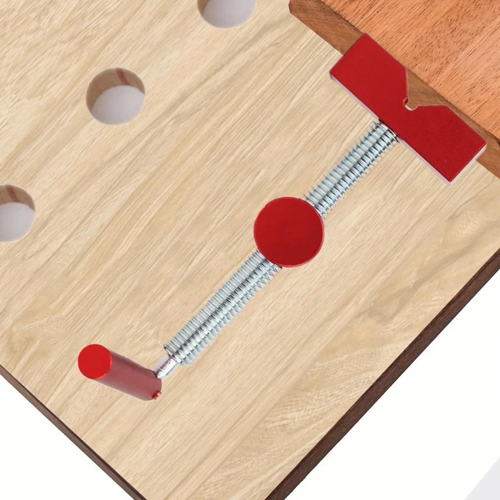 Woodworking Adjustable Desktop Clip Steel Fast Fixed Clip Clamp Fixture Vise Benches Joinery Carpenter Tool for 20mm Hole