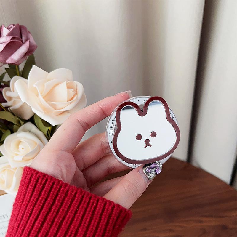 Cute Wind Mobile Phone Airbag Bracket Bunny Mirror Sticker Magnetic Suction Retractable Portable Lazy Niche