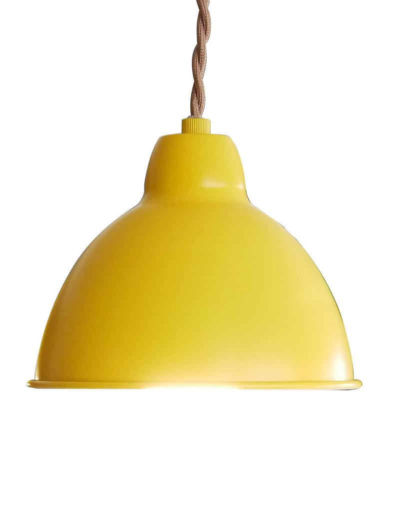 Stylish LED pendant light, ceiling light fixture, Nordic style, spotlight, single light, KMP-2003, yellow, includes warm white light [Kobe Mother's