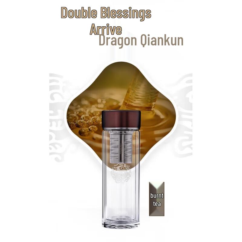 Thermos Double-Wall Glass Tea Infuser Bottle