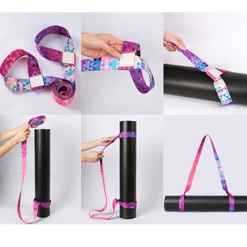 1Pc Yoga Mat Strap Stretch Adjustable Yoga Mat Carrier Shoulder Strap Yoga Belt