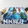 Ninjagos Blanket Soft Warm Flannel Throw Blanket Bedding for Bed Living room Picnic Travel Home Couch