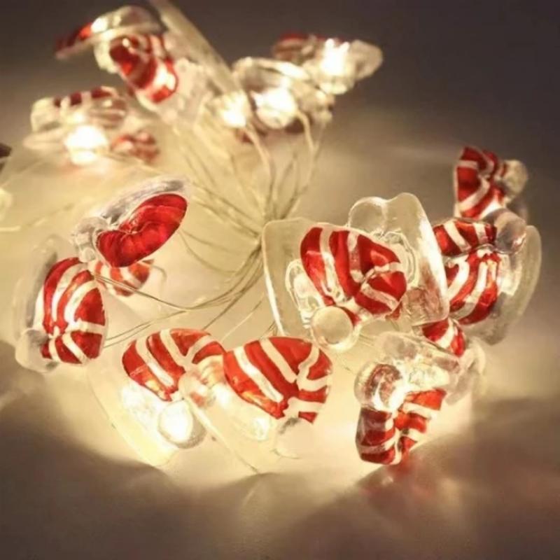 2M Fairy String Lights Santa Claus Snowman LED Garland String Lights Bedroom Garden Decorations 2025 Merry Christmas Supplies