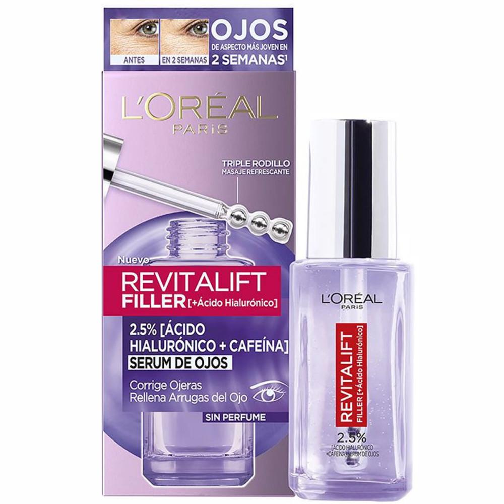 L'Oréal Paris Serum Kontur Oczu Revitalift Filler 2,5% Kwas Hialuronowy + Kofeina -