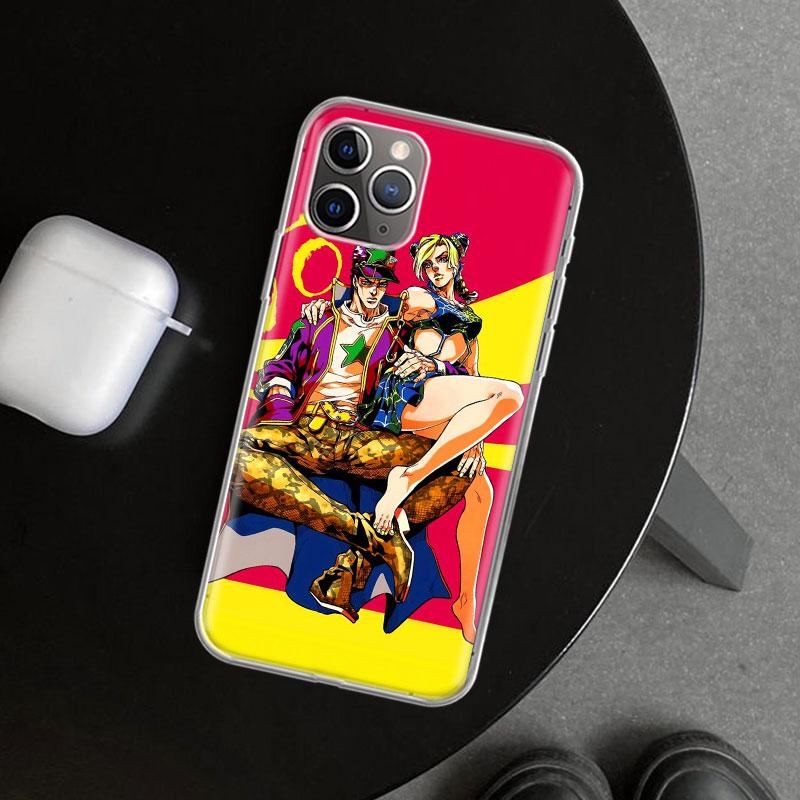 

Чехол для телефона JoJo s Bizarre Adventure Джолин Куджо для iPhone 11 12 13 Mini 14 15 Plus 16 Pro Max 17 Air 7 8 + SE Арт Индивидуальный iPhone 16 Plus